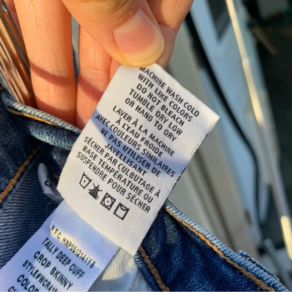 Hudson Tally Deep Cuff Crop Skinny Jeans 29 - Picture 15 of 16